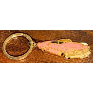 Nice Elvis Presley Pink Cadillac Keychain 2" Metal Collectible